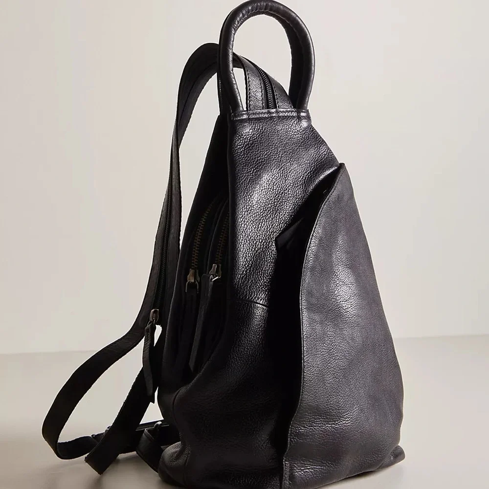 FREE PEOPLE We the Free Leather Backpack MSRP $128
